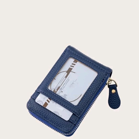 zip around 13-slot cardholder wallet vegan leather purse - Picture 2 of 4